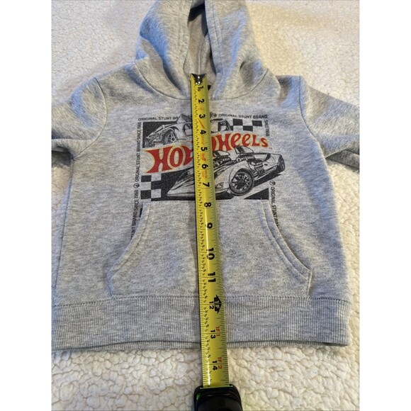 Hot Wheels Boys Hoodie Mattel Gray 2T - Picture 4 of 5